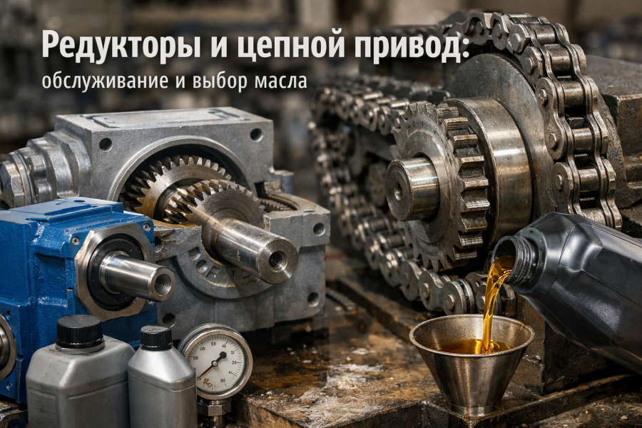 Редукторы и цепной привод: обслуживание и выбор масла