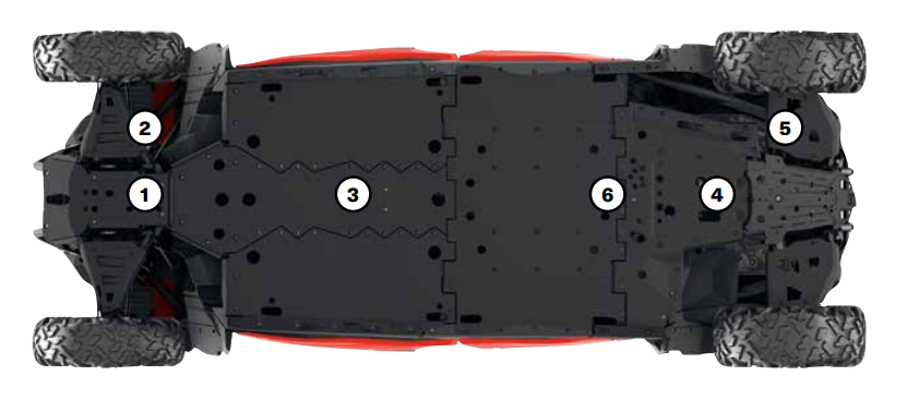 Передняя защита HMWPE Front Skid Plate.