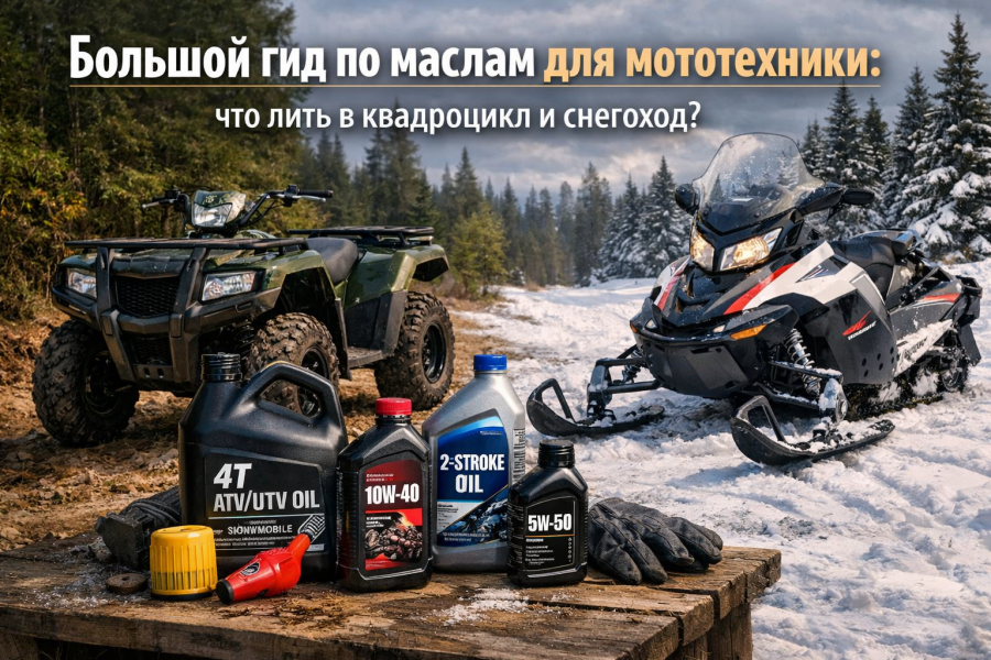 Большой гид по маслам для мототехники: что лить в квадроцикл и снегоход?