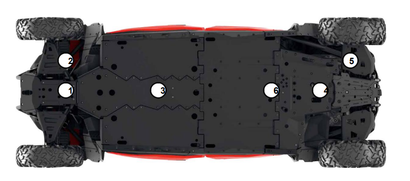 Комплект защиты HMWPE Skid Plate, 715006346