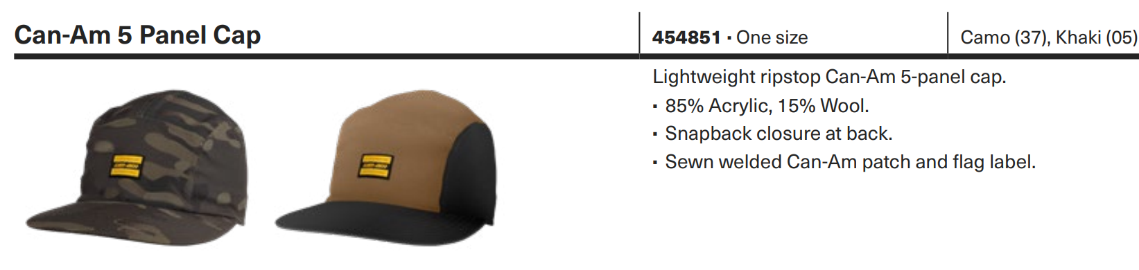 Кепка Can-Am 5 Panel