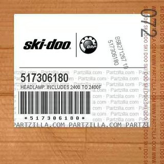 Фара головного света на снегоход