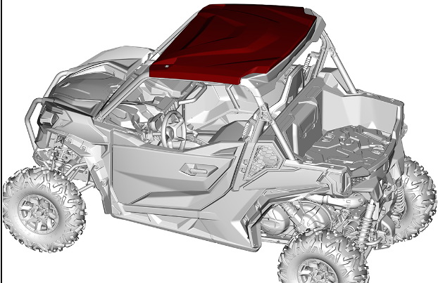 Комплект для аудиокрыши Can-Am Audio Roof Flip Kit